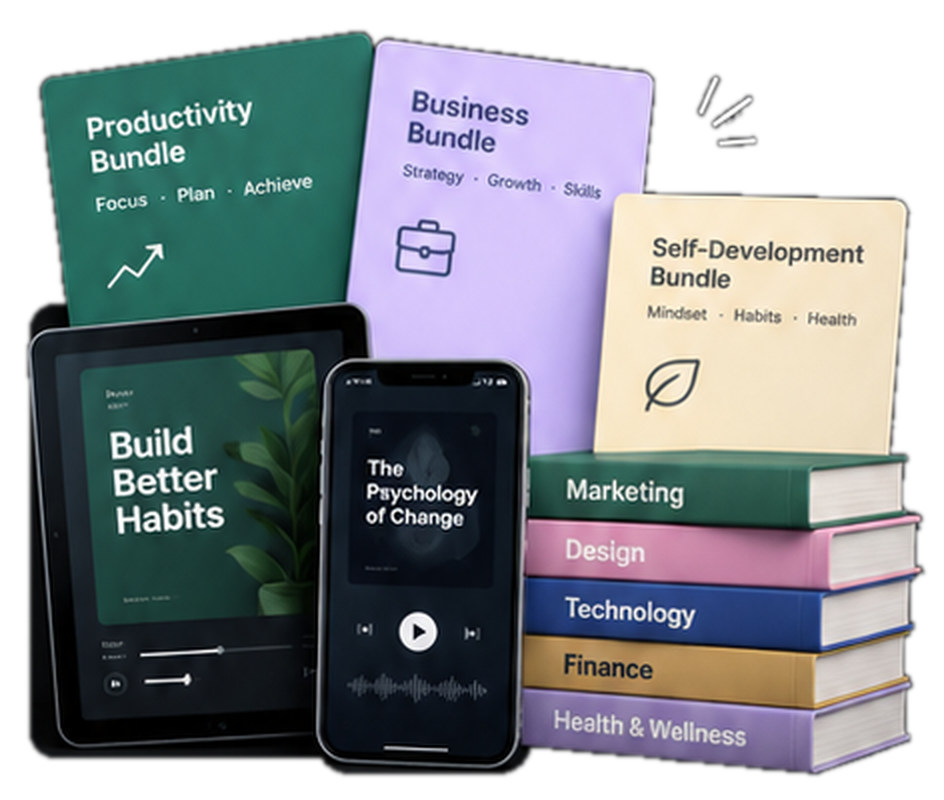 Stackwise bundles on tablet, phone and books